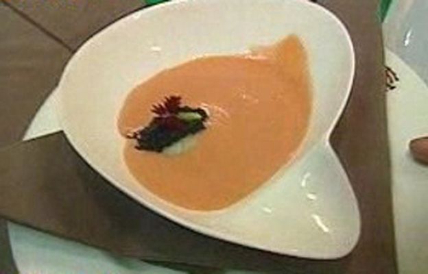RTVE Cocina - Gazpacho de fresas con vieiras