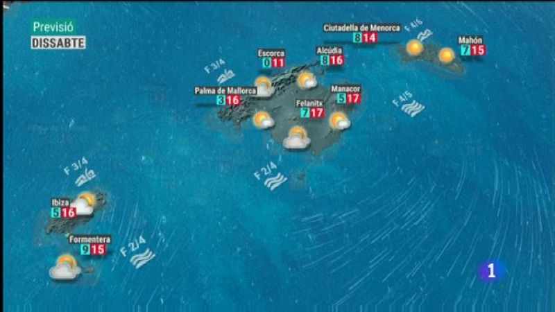 El temps a les Illes Balears - 03/01/20