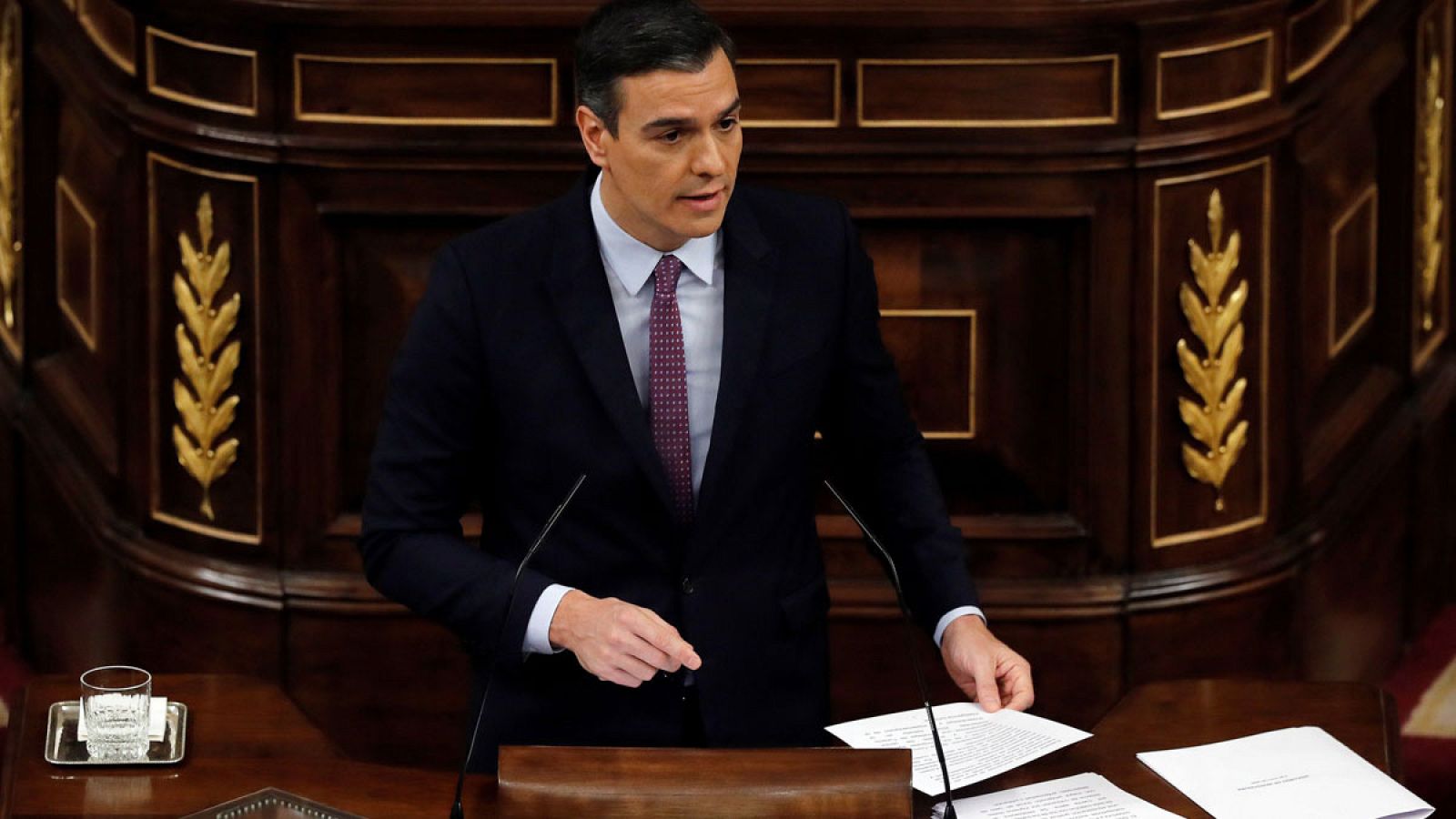 Intervención íntegra de Pedro Sánchez durante la primera jornada de investidura