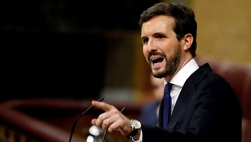 Casado advierte de que llevar a los tribunales a Snchez por "prevaricacin" si no destituye a Torra