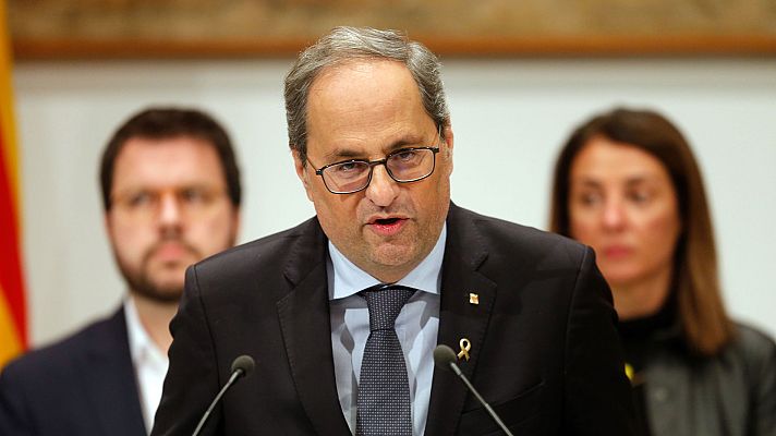 Telediario 1 - Los expertos en derecho discrepan sobre el papel de la Junta Electoral en la inhabilitación de Torra