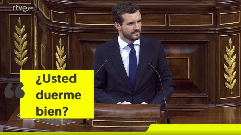 El jinete Sánchez, la barba de Casado y otros momentos del debate de investidura