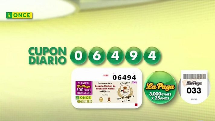 Sorteos ONCE - Sorteo ONCE - 07/01/20