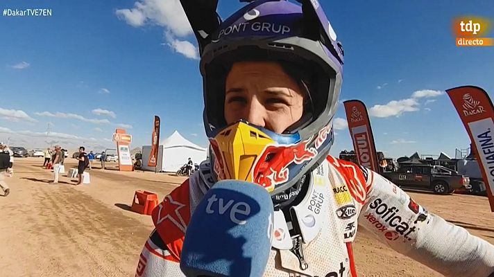 Telediario 1 - Laia Sanz: "Los primeros cien kilómetros han sido una locura"