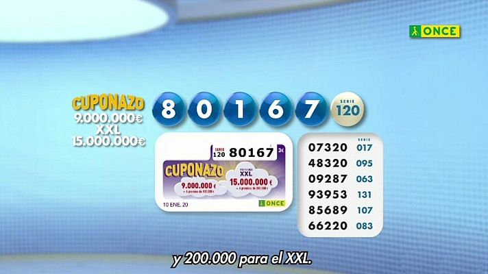 Sorteos ONCE - Sorteo ONCE - 10/01/20