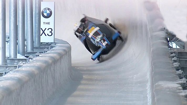 Deportes de hielo - Bobsleigh A-4 masculino - Copa del Mundo. 1ª manga. La Plagne (Francia)