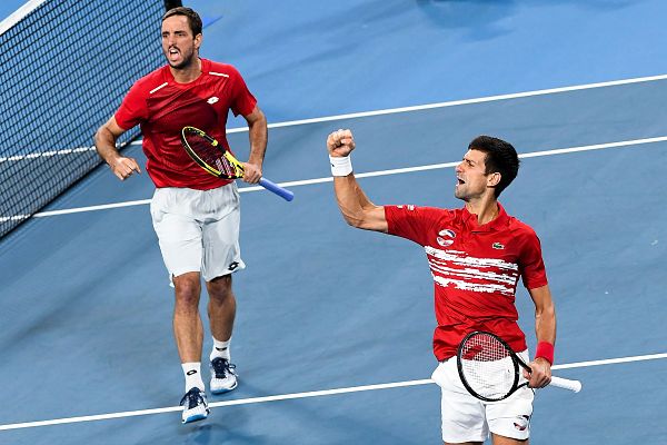  - Serbia gana la Copa ATP cerrando el set con un juego en blanco