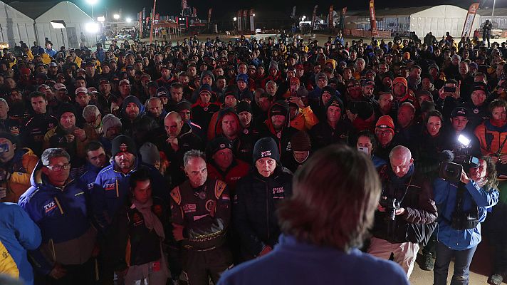 Dakar - Emotivo minuto de silencio por Gonçalves en el Dakar