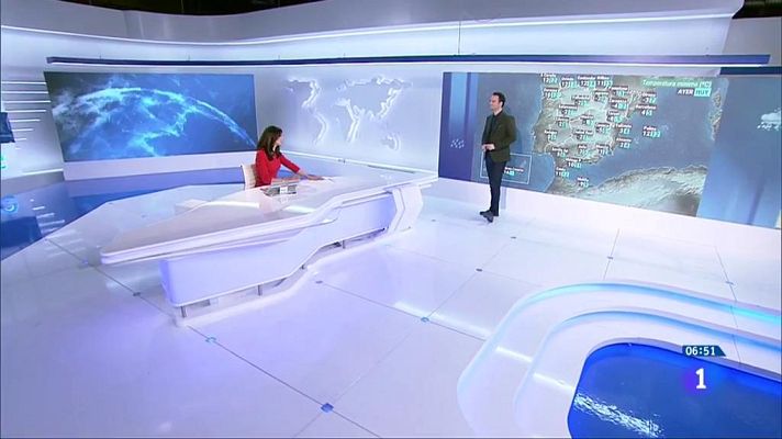 El tiempo - Lluvias persistentes en el oeste del sistema Central y heladas en el noreste