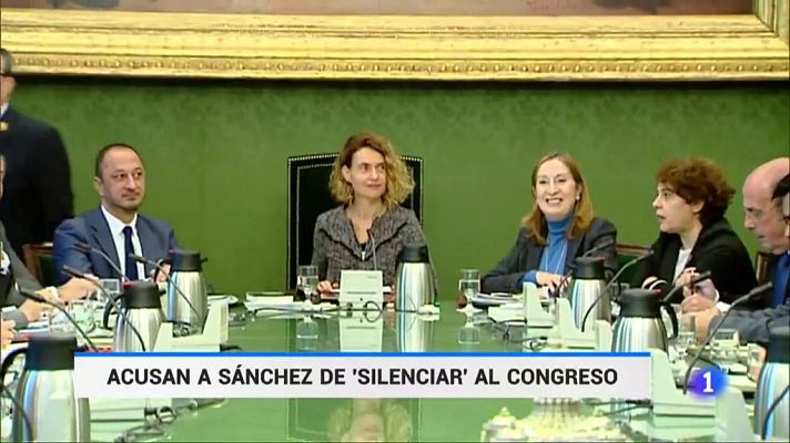 Telediario 1 - Primera reunión de Portavoces en el Congreso