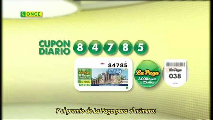 Sorteos ONCE - Sorteo ONCE - 16/01/20