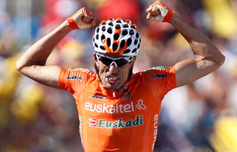 Mikel Astarloza, el corredor del Euskartel, se ha impuesto en la decimosexta etapa del Tour.