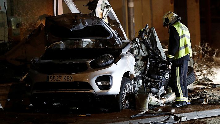 Telediario 1 - Mueren dos hermanos de ocho y cinco años en el accidente causado por un autobús en Estella