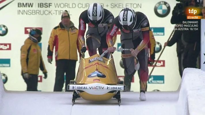 Deportes de hielo - Bobsleigh A-2 masculino - Copa del mundo 2ª manga Innsbruk (Austria)