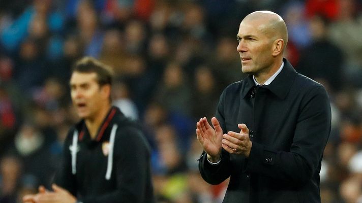 Conexión tdp - Lopetegui y Zidane difieren en el análisis del tanto anulado al Sevilla