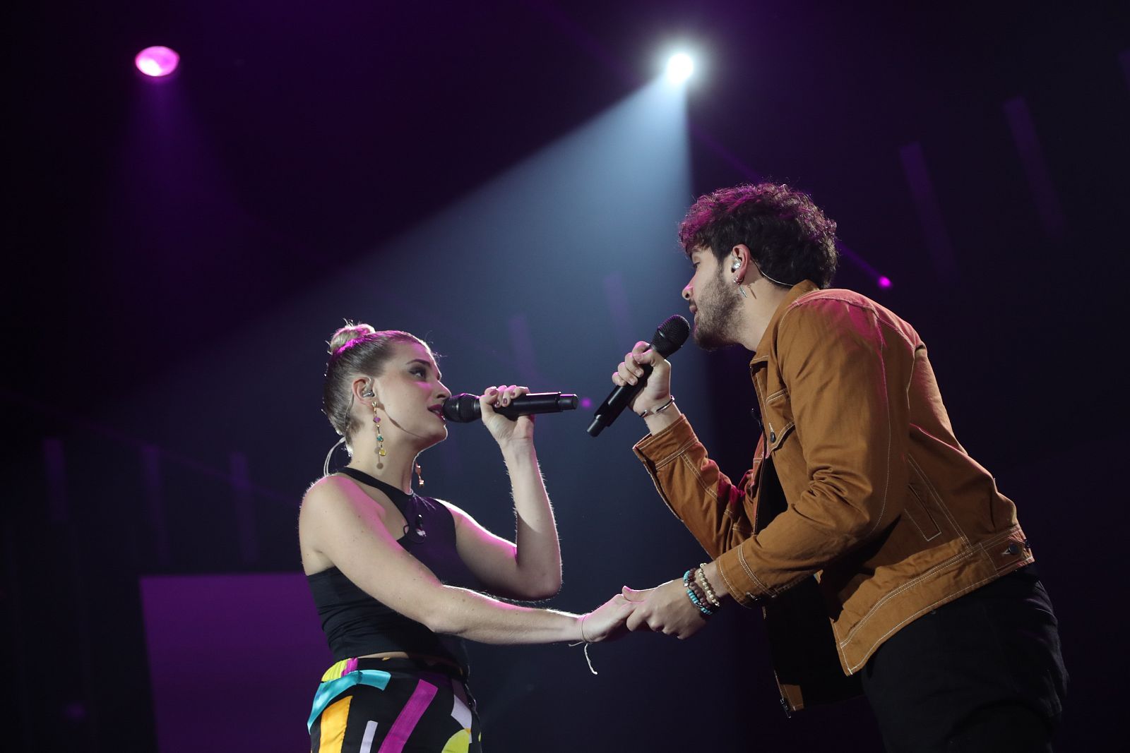 Javy y Samantha han interpretado Te espero aquí, de Pablo López y Georgina, en la Gala 1 de Operación Triunfo 2020