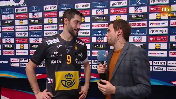 Europeo de Balonmano - Raúl Entrerríos: "Es para estar orgullosos de nuestro trabajo"