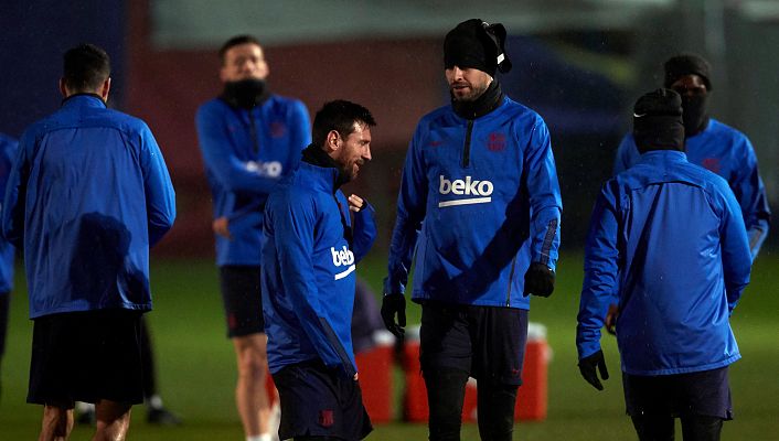 Telediario 1 - Messi, Piqué y Busquets no viajan a Ibiza para jugar la Copa del Rey