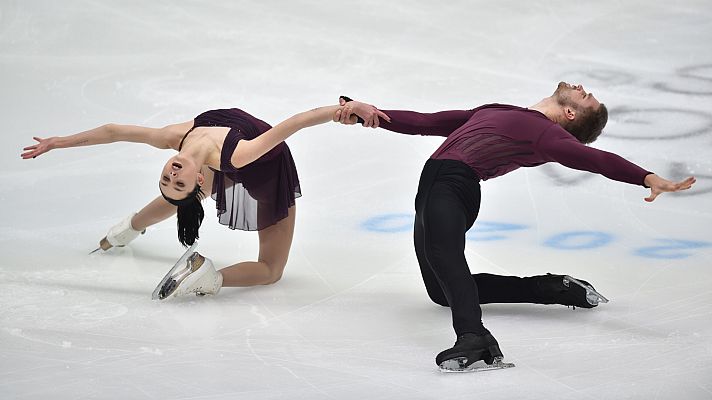 Patinaje sobre hielo - Patinaje artístico - Campeonato de Europa. Programa corto parejas
