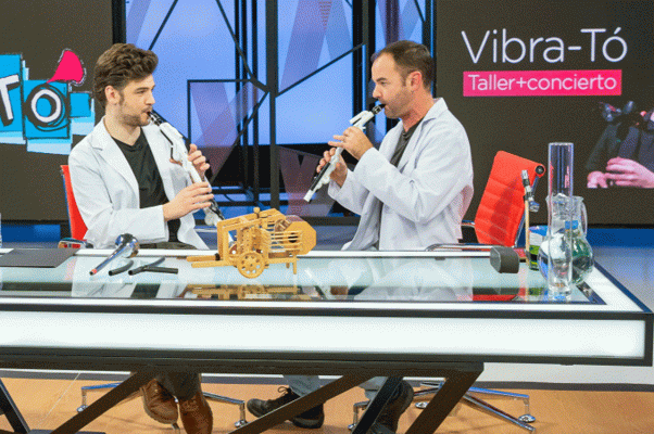 La aventura del Saber - Instrumentos musicales basados en dibujos de Leonardo