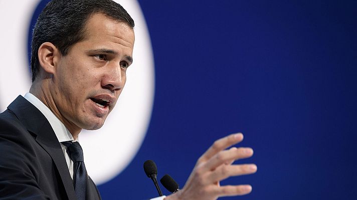 Telediario 1 - Guaidó a Sánchez: "Lo recibiremos pronto en Caracas"