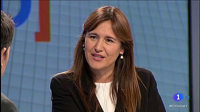 Laura Borr�s, de JxCat, defensa un tancament de files amb Quim Torra a El Debat de La 1