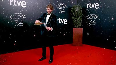 Premios Goya  El brindis de Flix Gmez en la cmara glamur de los Goya