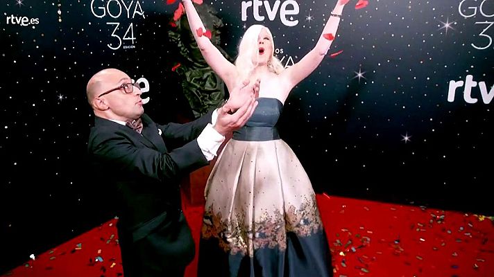 Premios Goya - Jesús Vidal posa en la cámara glamur de los Goya