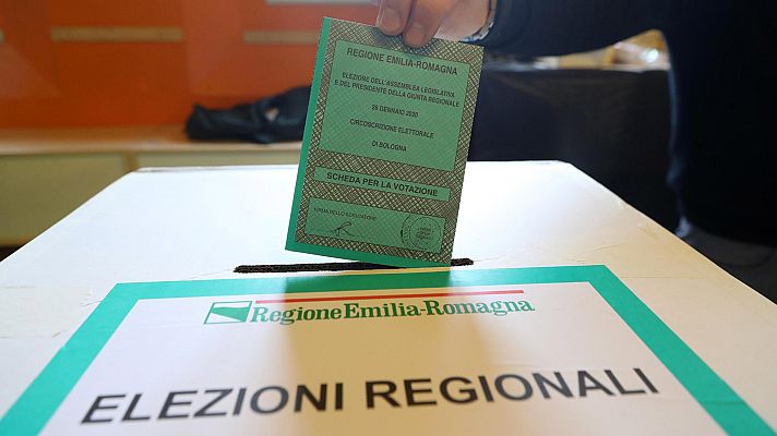 Telediario 1 - Italia celebra elecciones regionales en clave nacional