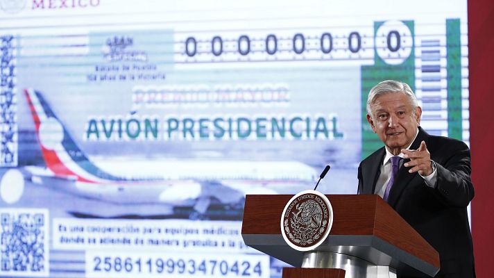 Telediario 1 - Se rifa el avión presidencial de México
