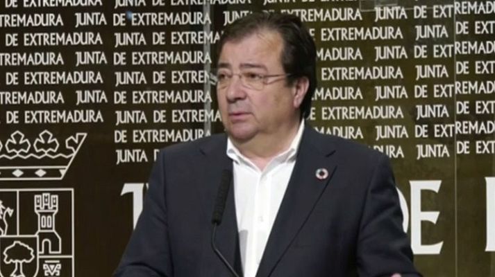 Telediario 1 - Fernández Vara cuestiona la subida del SMI