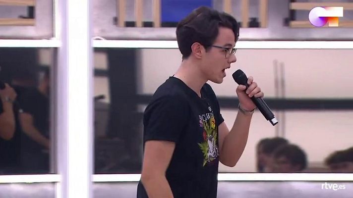 OT 2020 - Flavio canta "Shotgun" - 1r pase de micros