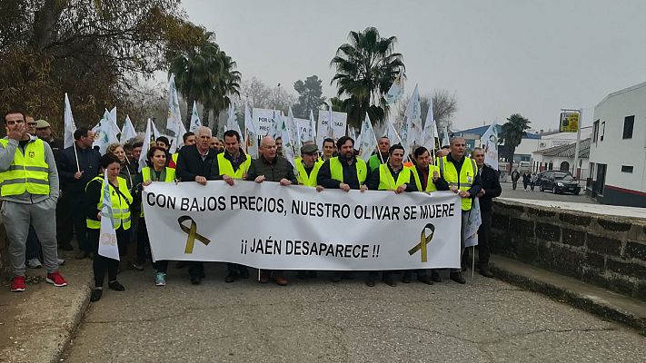Informativo 24h - Cortes de carreteras por las protestas del olivar en Jaén