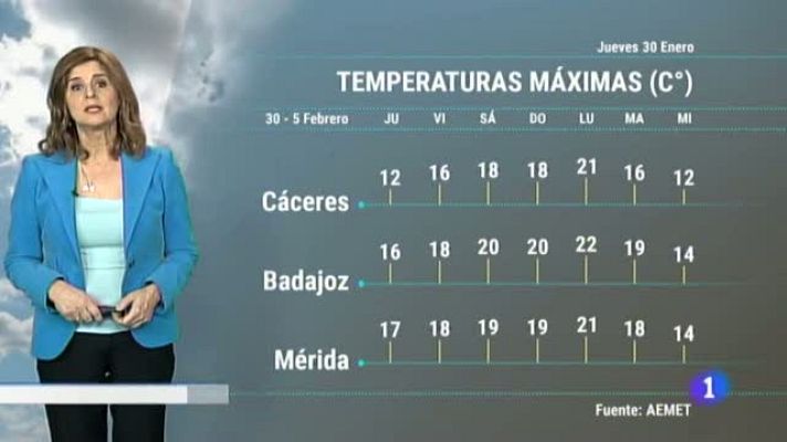 Noticias de Extremadura - El tiempo en Extremadura - 30/01/20