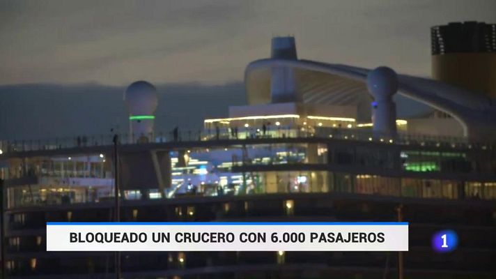 Telediario 1 - Italia descarta el caso de coronavirus en el crucero bloqueado en Civitavecchia