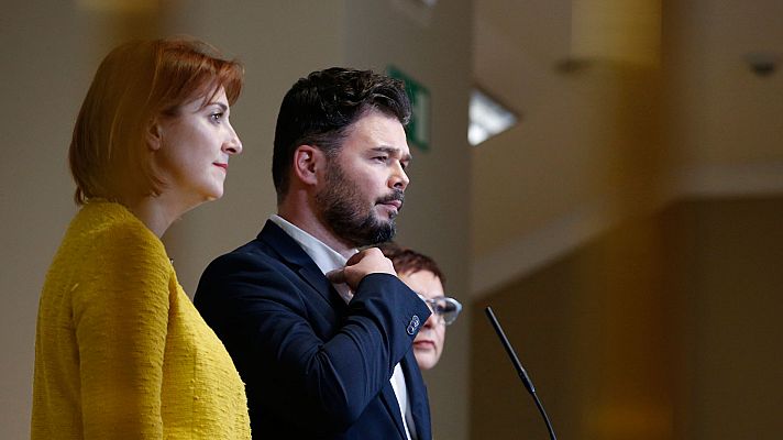  - Rufián, tras reunirse con Sánchez en la Moncloa: "Hay unos acuerdos que hay que respetar"