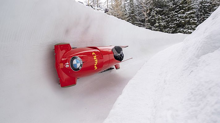 Deportes de hielo - Bobsleigh A-2 femenino - Copa del Mundo 1ª manga, desde Saint Moritz (Suiza)