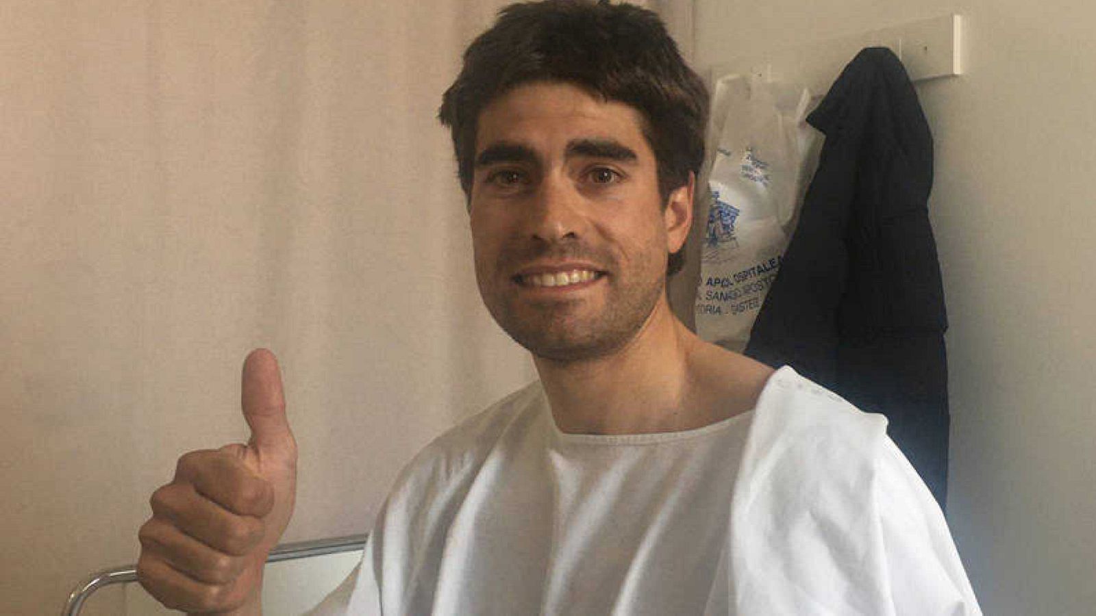 Mikel Landa sufre un atropello sin consecuencias graves; el conductor da positivo en el test de drogas