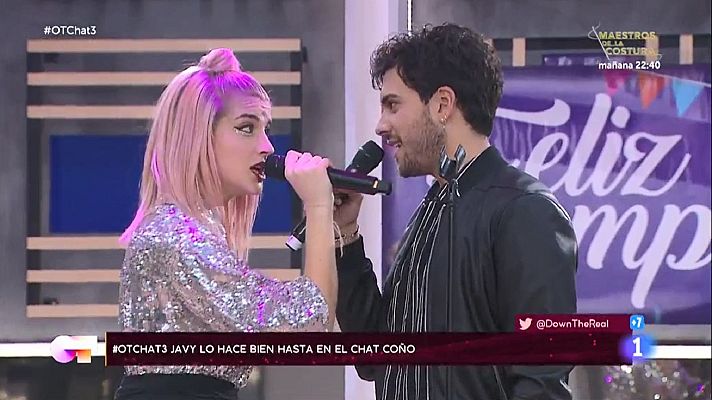 El chat de OT - Javy y Samantha cantan "Sin miedo a nada" en El Chat 3