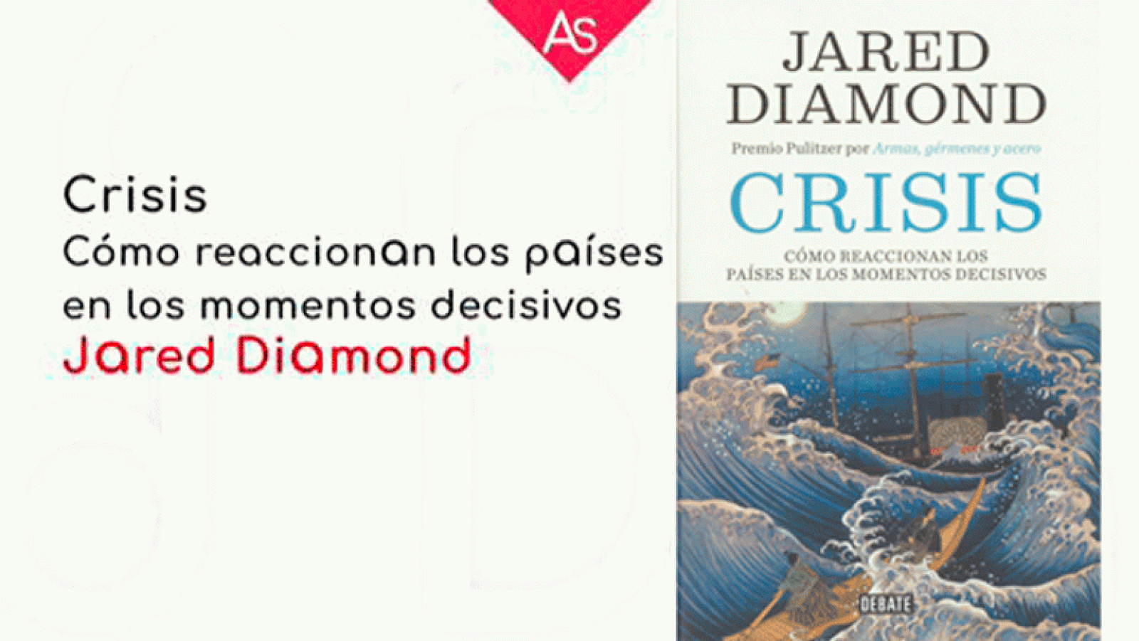 La aventura del saber Crisis. Cómo reaccionan los países en momentos decisivos' de Jared Diamond