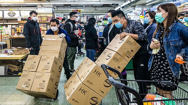 Telediario 1 - La duración de la epidemia, clave para determinar el impacto del coronoavirus en la economía mundial