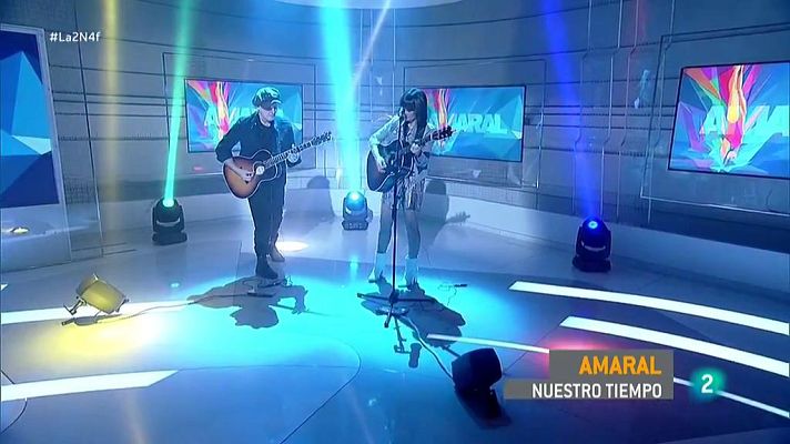 La 2 Noticias - Amaral interpreta "Nuestro tiempo" en La 2 Noticias