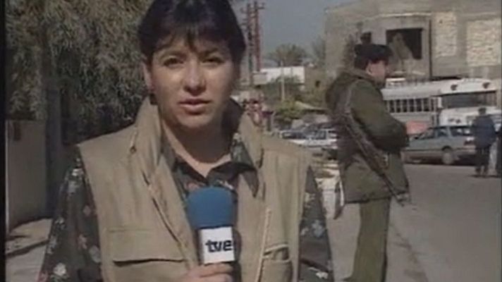 Fue noticia en el Archivo de RTVE - La última conexión de Ángela Rodicio desde Bagdad