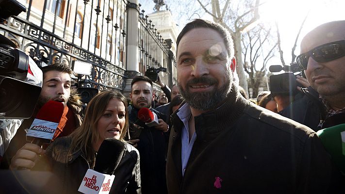 Telediario 1 - Vox abandona una protesta de agricultores ante la división de opinones por su apoyo