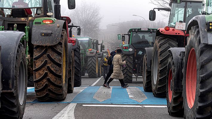 Telediario 1 - Los agricultores, en una situación límite por la baja rentabilidad que reciben de sus productos