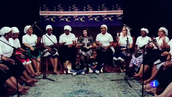 Telediario 1 - Las Batukadeiras, la orquesta femenina que acompañará a Madonna en su actuación en Londres