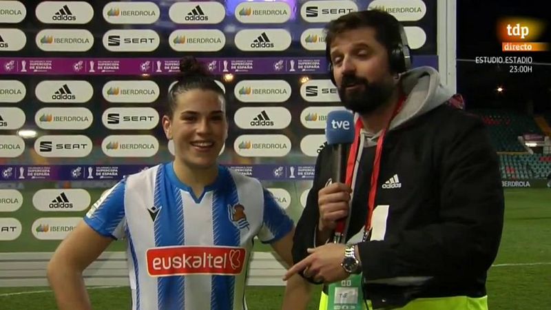 Supercopa - Leire Baños: "El domingo jugaremos sin complejos" - RTVE.es - Fútbol | Ver