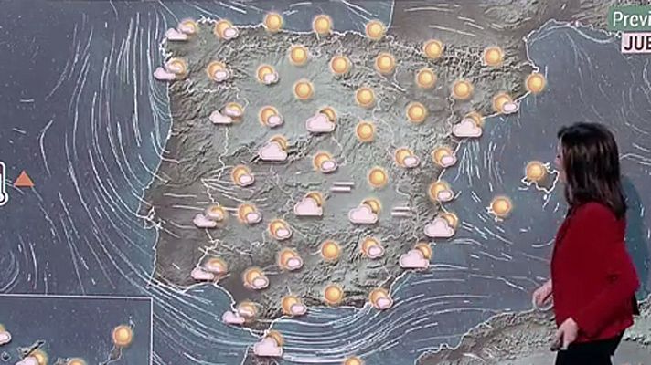 Informativo 24h - Cielo poco nuboso o despejado y viento de levante fuerte