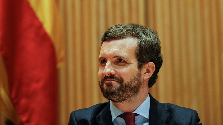 Telediario 1 - Pablo Casado advierte a Sánchez por la reunión con Torra