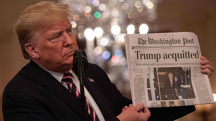 Telediario 1 - Trump celebra su absolución en el juicio político